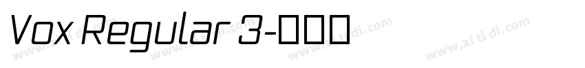 Vox Regular 3字体转换